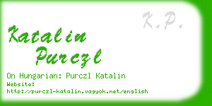 katalin purczl business card